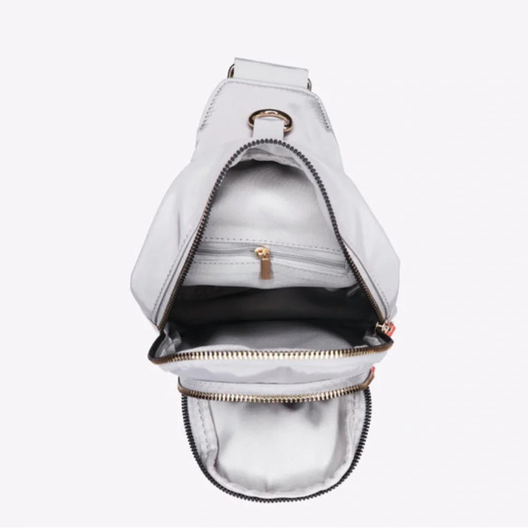 Mersi Abi Nylon Sling Bag - Gray - Picture 7 of 10